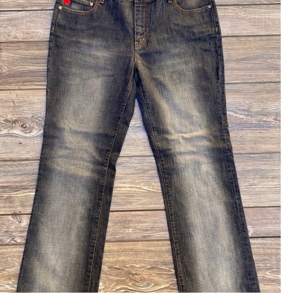 Stylish Dark Wash Straight Jeans